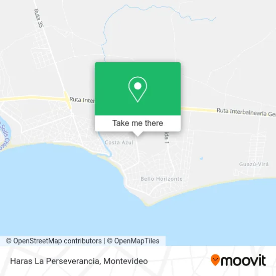 Haras La Perseverancia map