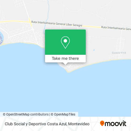 Mapa de Club Social y Deportivo Costa Azul