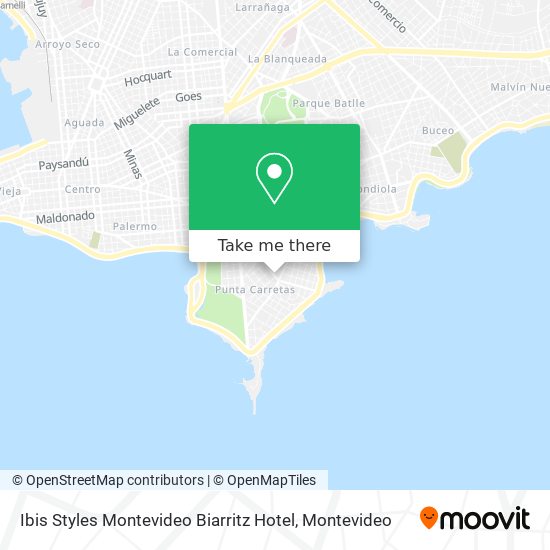 Ibis Styles Montevideo Biarritz Hotel map