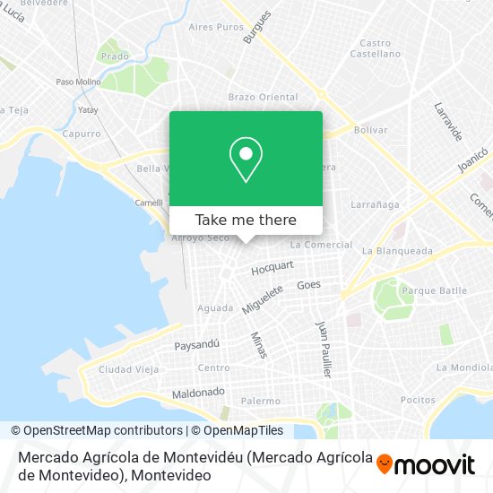 Mercado Agrícola de Montevidéu map