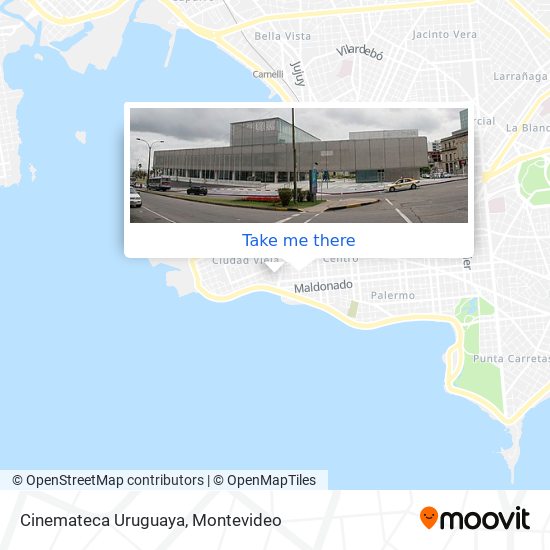 Cinemateca Uruguaya map