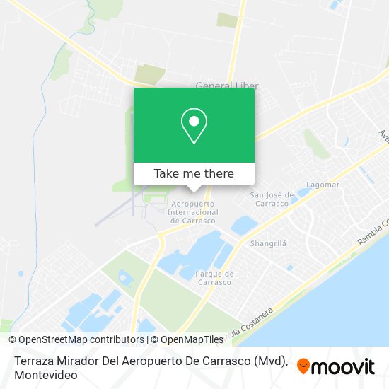 Terraza Mirador Del Aeropuerto De Carrasco (Mvd) map