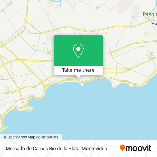 Mercado de Carnes Río de la Plata map