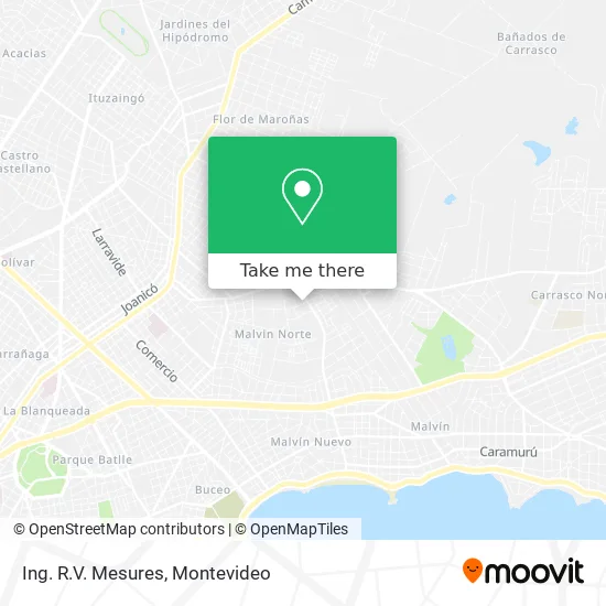 Ing. R.V. Mesures map
