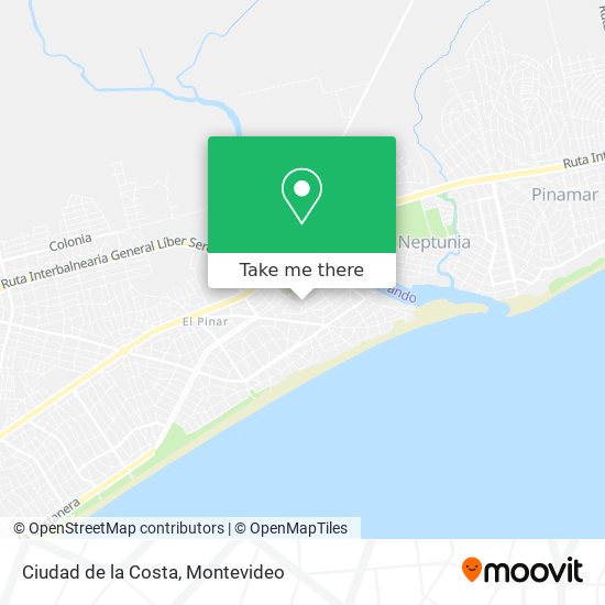 Ciudad de la Costa map