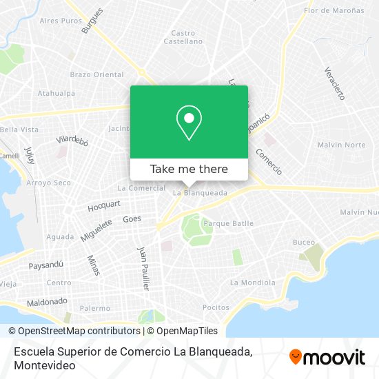 Escuela Superior de Comercio La Blanqueada map