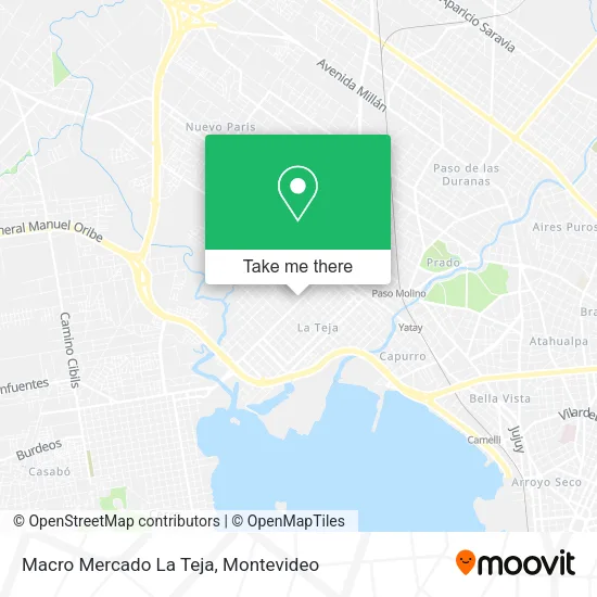 Mapa de Macro Mercado La Teja
