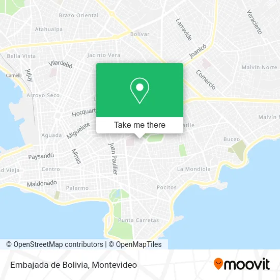 Embajada de Bolivia map