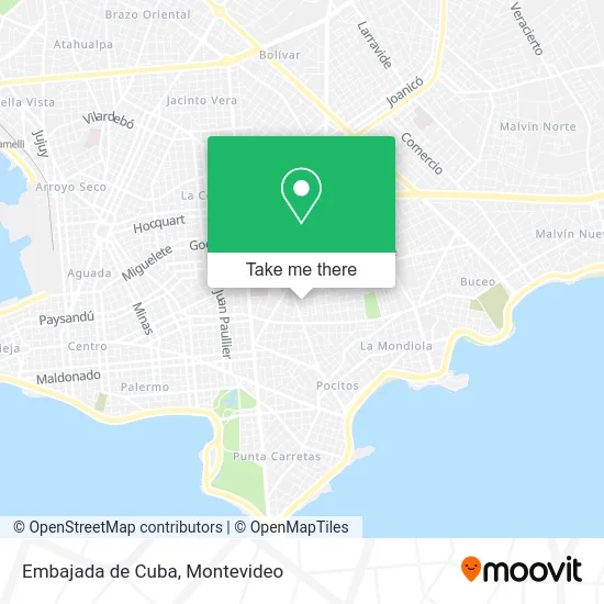 Embajada de Cuba map