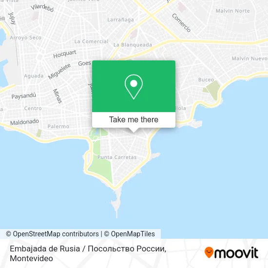 Mapa de Embajada de Rusia / Посольство России