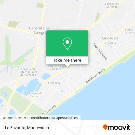 La Favorita map