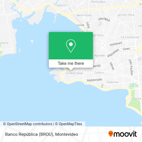 Banco República (BROU) map