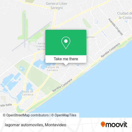 Mapa de lagomar automoviles
