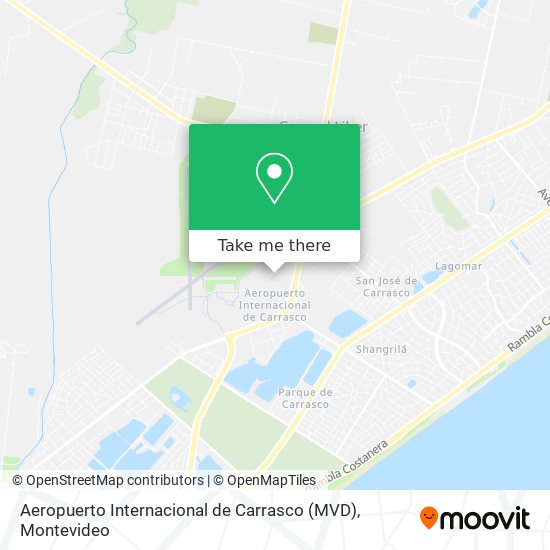 Aeropuerto Internacional de Carrasco (MVD) map