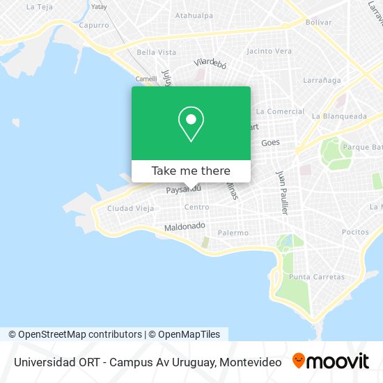Universidad ORT - Campus Av Uruguay map
