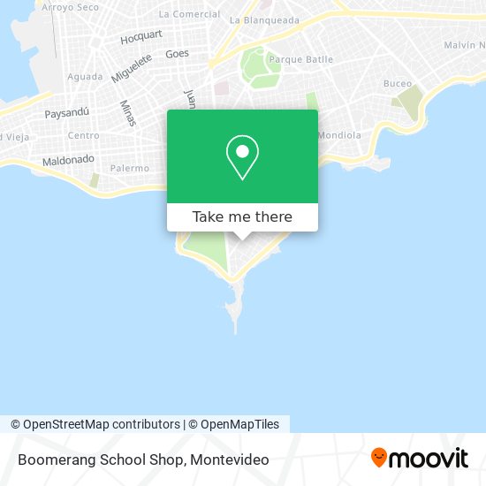 Boomerang School Shop map