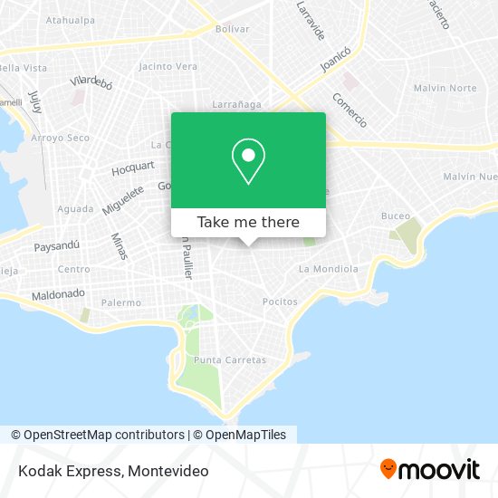 Kodak Express map