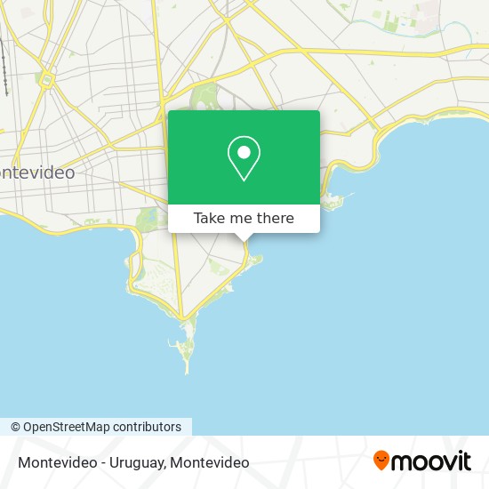 Montevideo - Uruguay map