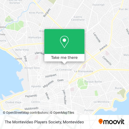 The Montevideo Players Society map