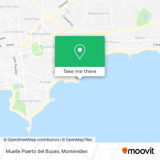 Muelle Puerto del Buceo map
