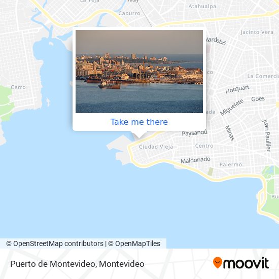 Puerto de Montevideo map
