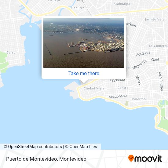 Puerto de Montevideo map