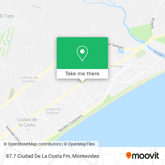 87.7 Ciudad De La Costa Fm map