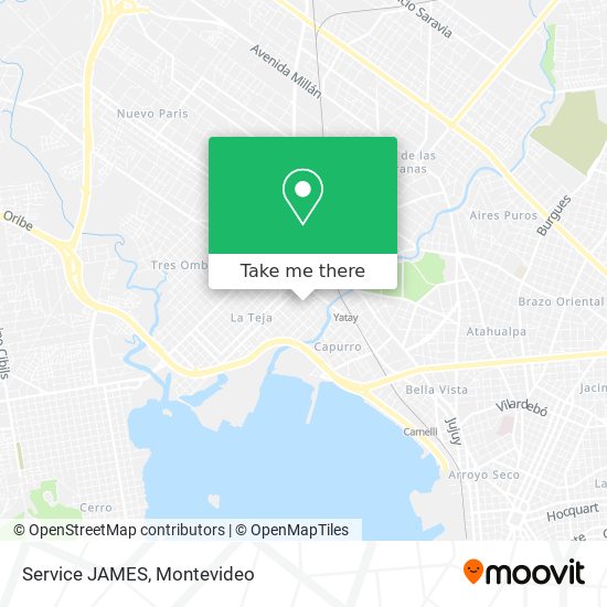 Service JAMES map