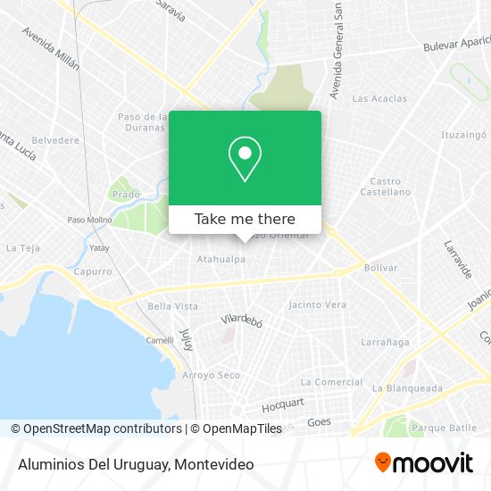 Aluminios Del Uruguay map