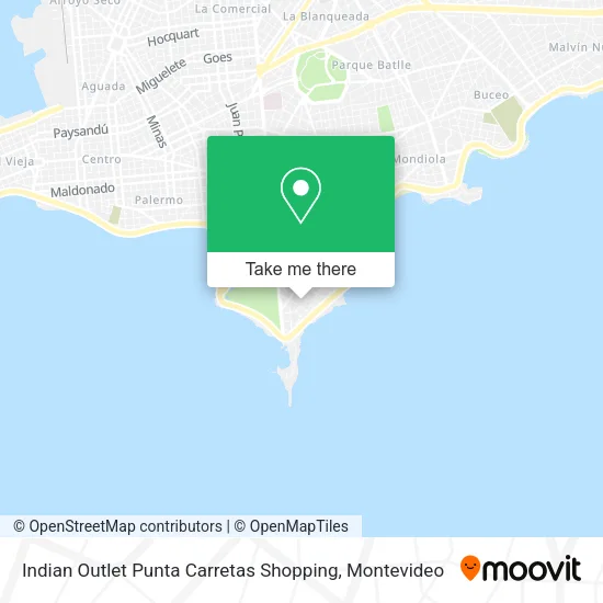 Indian Outlet Punta Carretas Shopping map