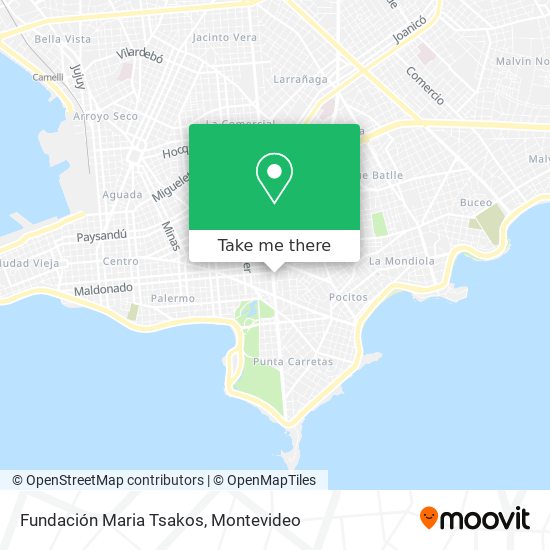 Mapa de Fundación Maria Tsakos