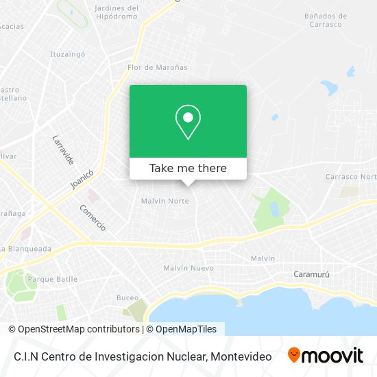 Mapa de C.I.N Centro de Investigacion Nuclear