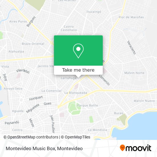 Montevideo Music Box map