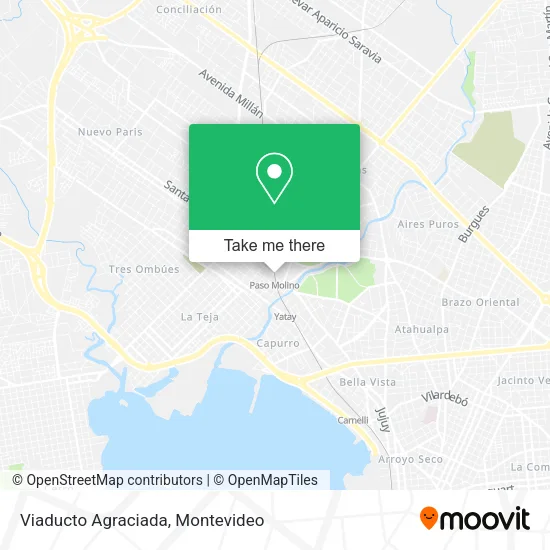 Mapa de Viaducto Agraciada