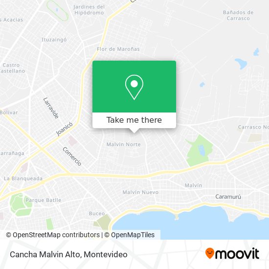 Cancha Malvin Alto map