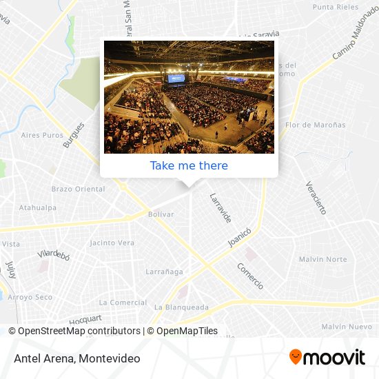 Antel Arena map