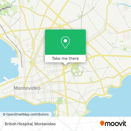 British Hospital map