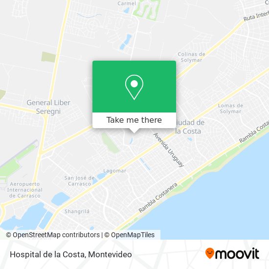 Hospital de la Costa map
