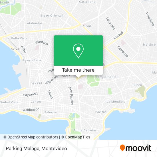 Parking Malaga map