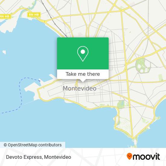 Devoto Express map