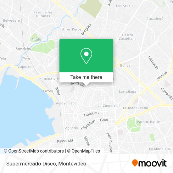 Mapa de Supermercado Disco