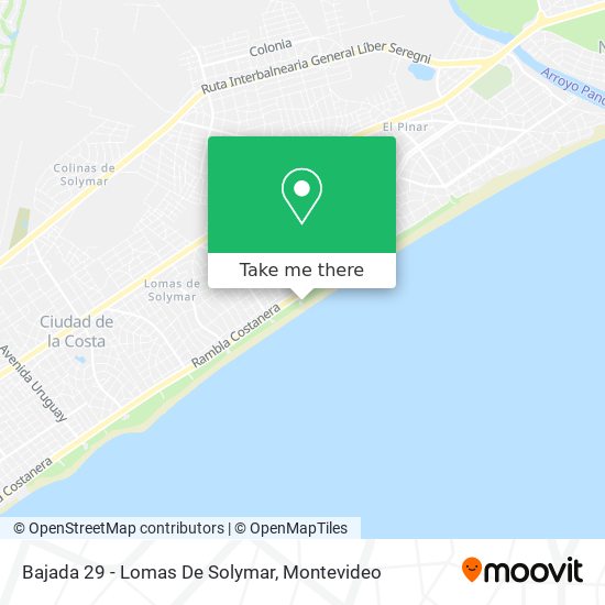Bajada 29 - Lomas De Solymar map