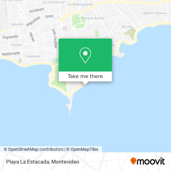 Playa La Estacada map