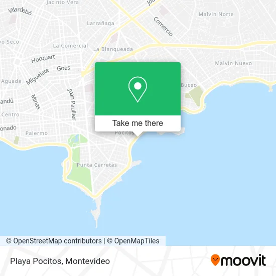 Playa Pocitos map
