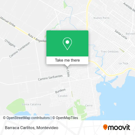 Barraca Carlitos map