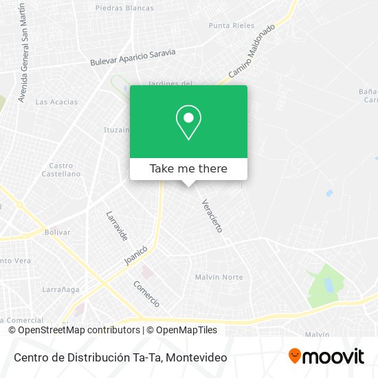Centro de Distribución Ta-Ta map