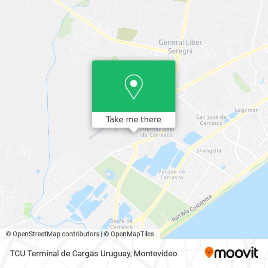 TCU Terminal de Cargas Uruguay map