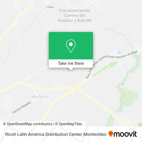 Ricoh Latin América Distribution Center map