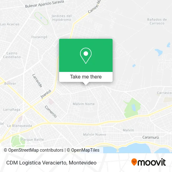 CDM Logistica Veracierto map