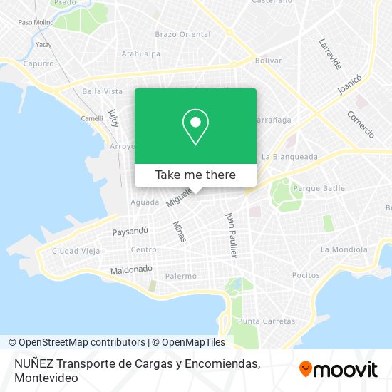 NUÑEZ Transporte de Cargas y Encomiendas map